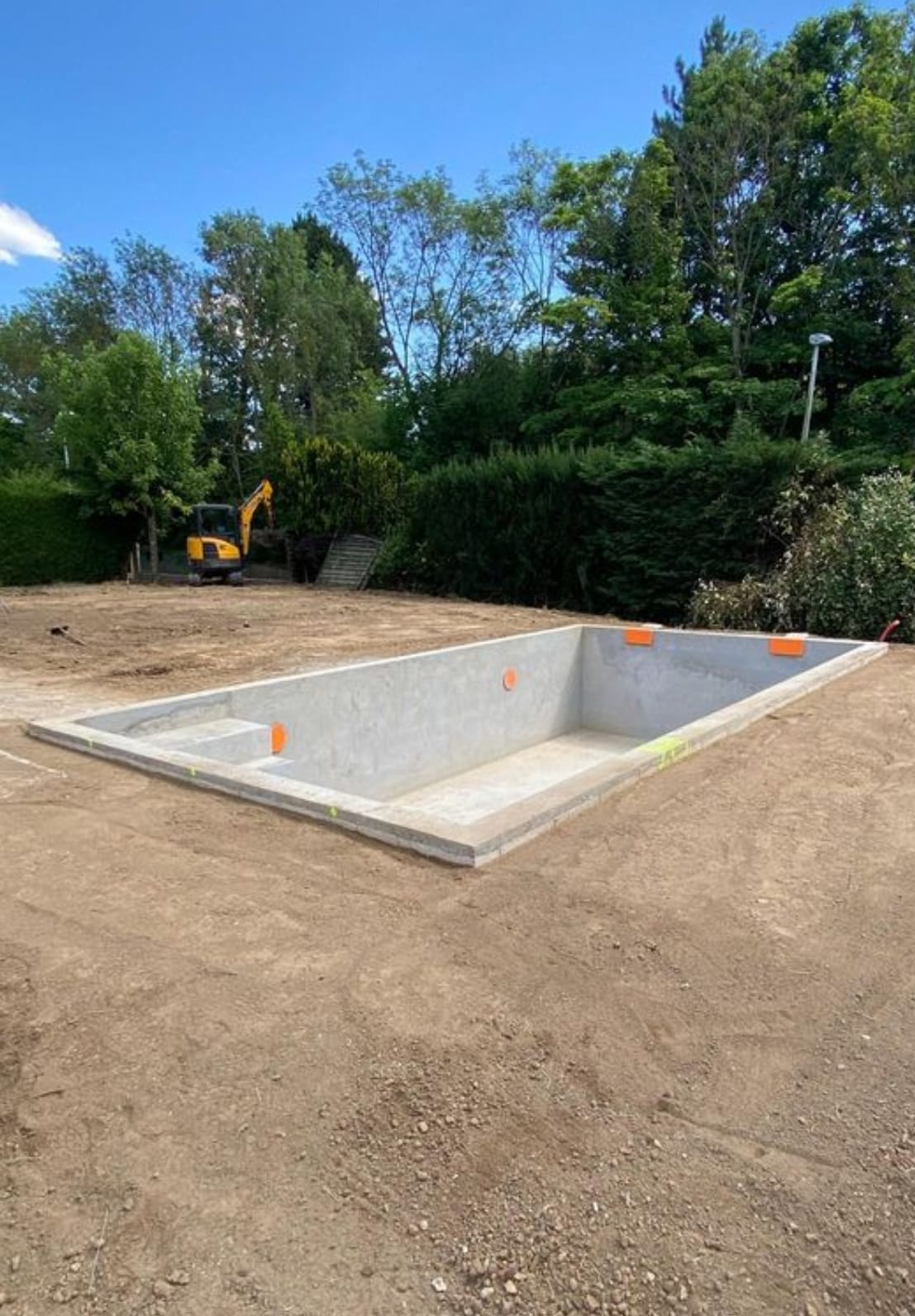 Piscine — gros œuvre 4 × 8 m — Saint-Cyr-sur-Morin (77750)